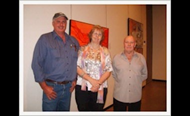 Exhibition Floor Walk with Margaret Worthington and Allan Andrew